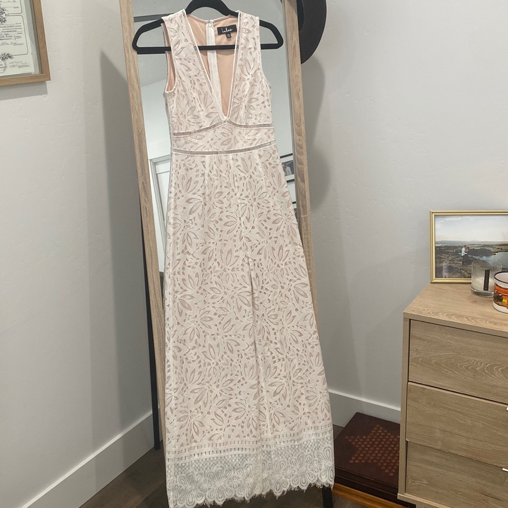 Lulus White Lace Jumpsuit